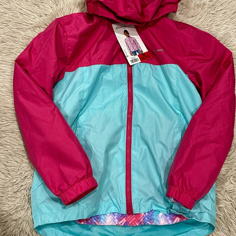 Eddie Bauer Kids Pink and Light Blue 3-in-1 Jacket